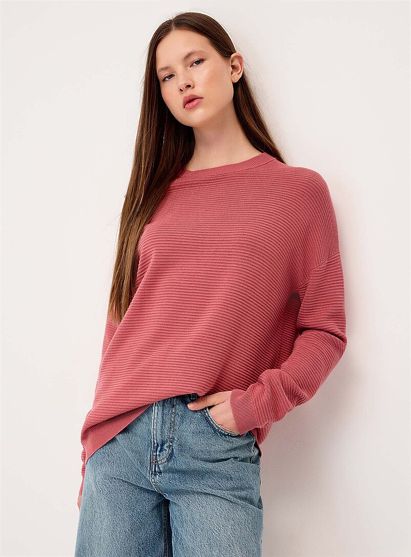 Oversized Ottoman Knit Sweater
