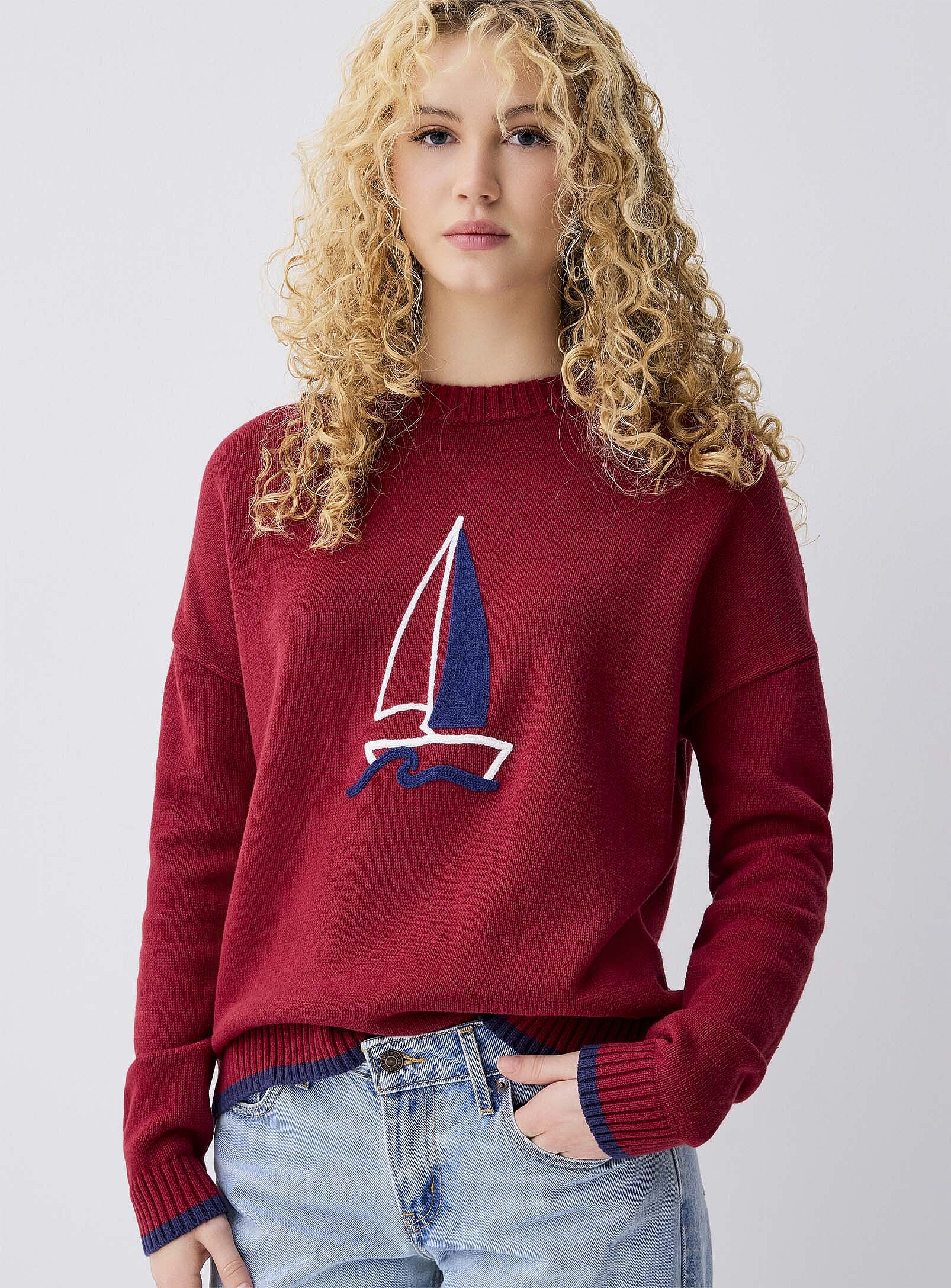 TWIK PLAYFUL EMBROIDERY SWEATER