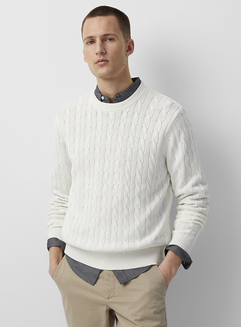 Twisted-cable sweater product image (primary)