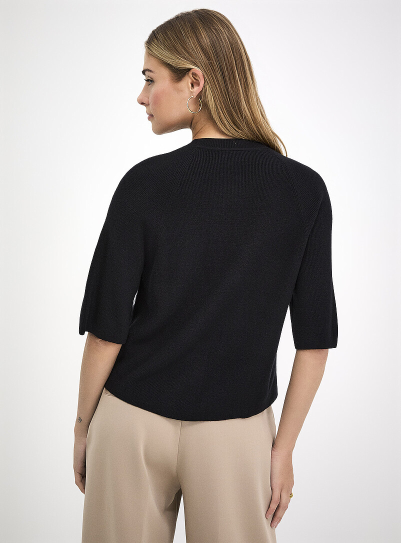 Iridescent buttons raglan sleeves boxy-fit cardigan product image 2