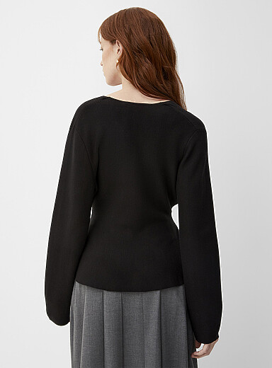 Belted crossover cardigan product image 3