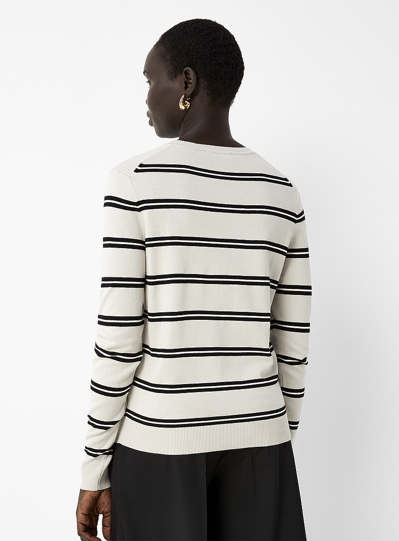Striped fine-knit sweater product image 2