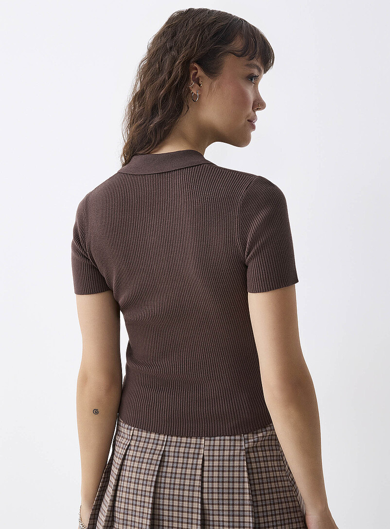 Mini-ribbing polo product image 3