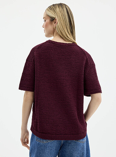 Ribbon-knit loose sweater product image 3