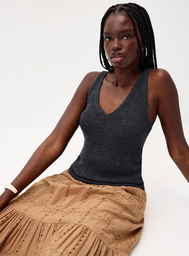 V-Neck Knit Cami