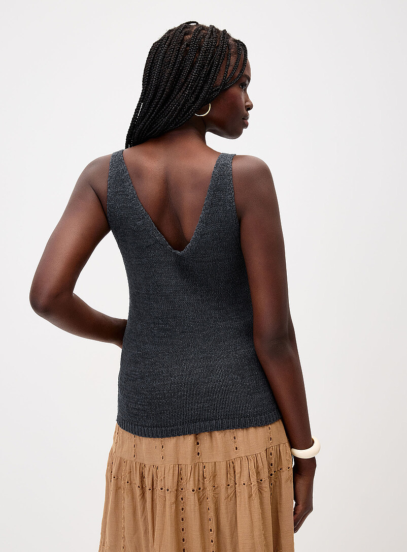 V-neck knit cami product image 3