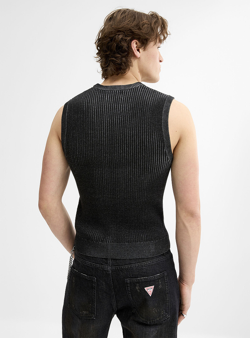 Two-tone ribbed tank product image 3