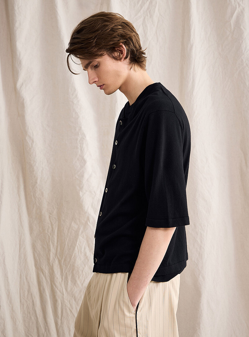 Cashmere-blend short-sleeve cardigan Le 31 Studio capsule product image 2