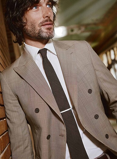 Slub solid tie