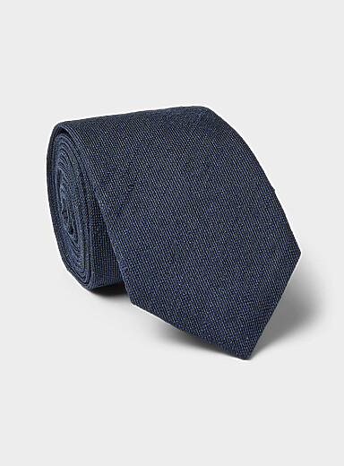 Slub solid tie