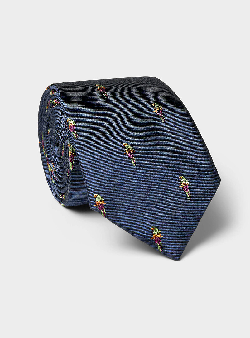 Little parrot navy tie product image (primary)