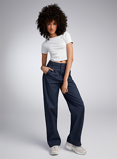 Easygoing Style Wide Leg Front Slit Lounge Pants · Madison + Mallory