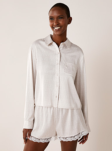 Silky satin lounge shirt | Miiyu | Women's Pyjamas and Loungewear ...