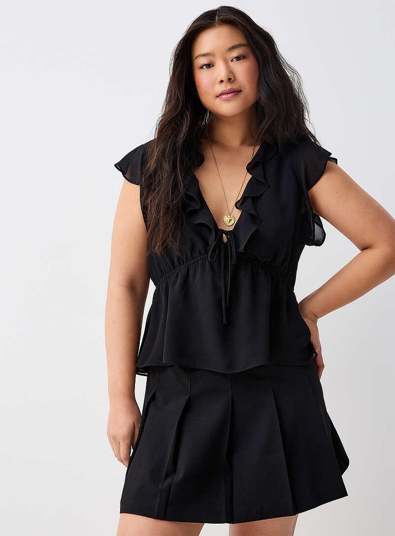 Ruffled chiffon blouse | Twik | Women's Blouses | Simons
