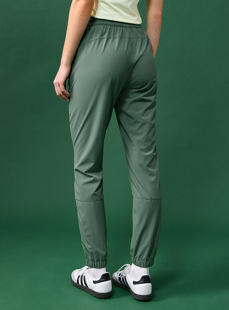 I.FIV5: Le jogger toile l&eacute;g&egrave;re extensible Bleu marine - Bleu nuit pour femme