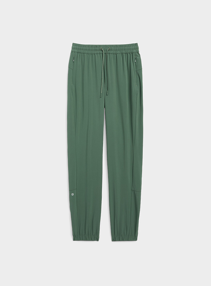 I.FIV5: Le jogger toile l&eacute;g&egrave;re extensible Bleu marine - Bleu nuit pour femme