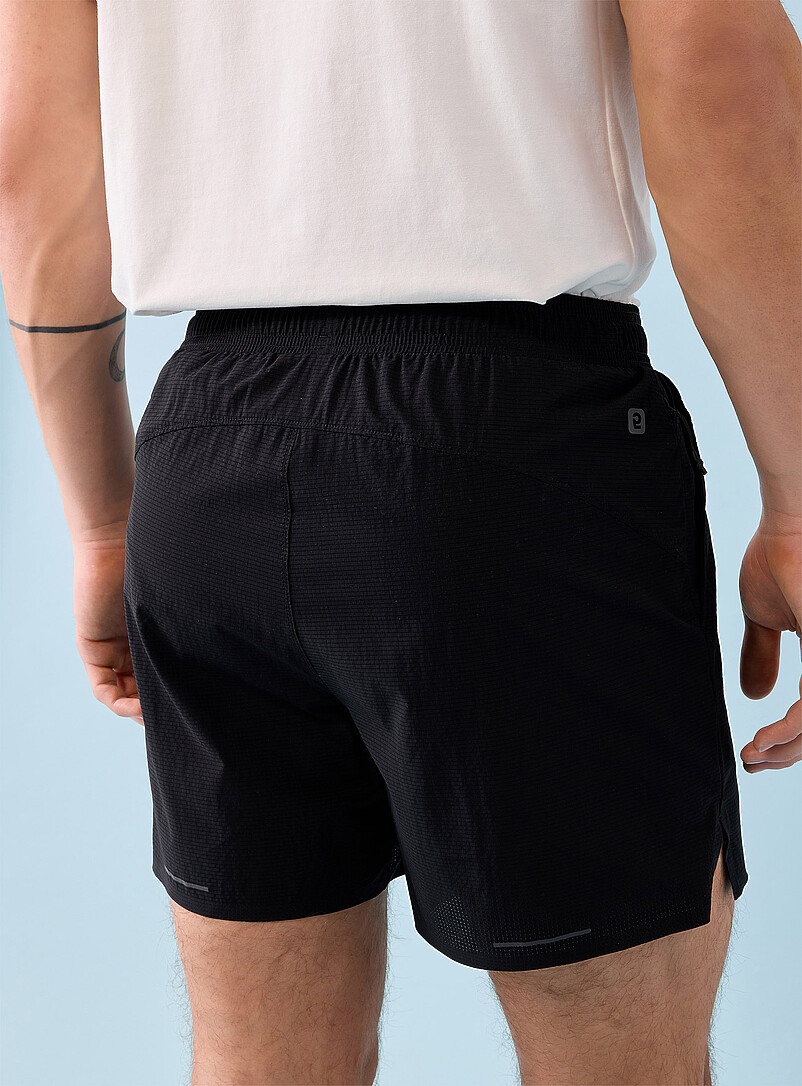 I.FIV5: Le short ripstop fentes lat&eacute;rales Longueur 5 po Bleu pour homme