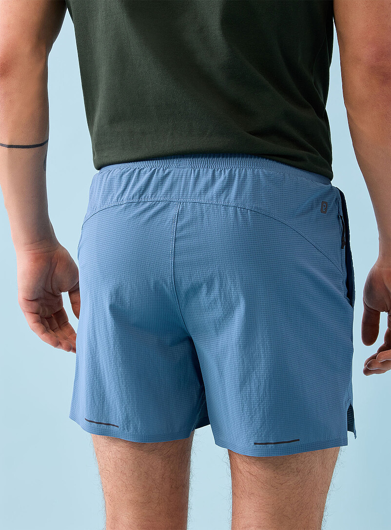 I.FIV5: Le short ripstop fentes lat&eacute;rales Longueur 5 po Bleu pour homme