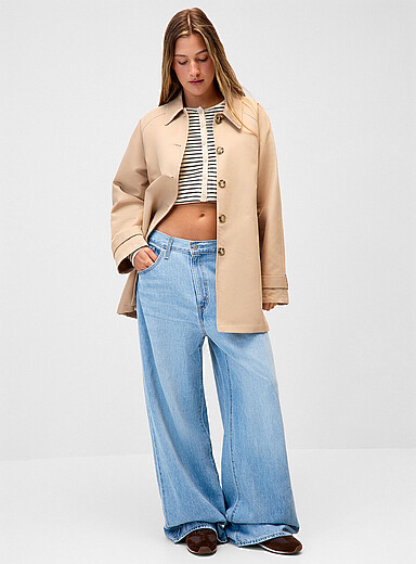 Le trench ample twill