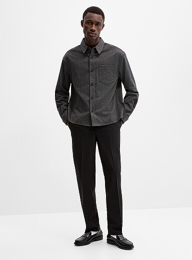 Le 31 Black Minimalist pant <b>Amsterdam fit - Relaxed & tapered</b> for men