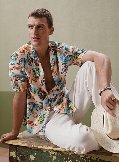 French Riviera camp shirt <b>Comfort fit</b>