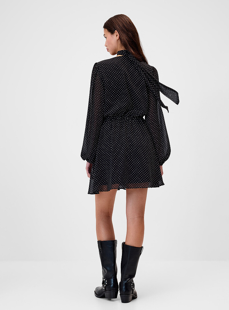 Scarf-collar crossover dress product image 3