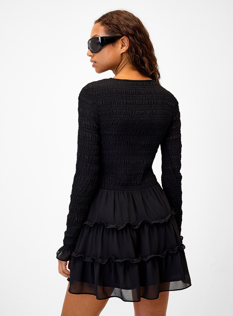 Smocked chiffon minidress product image 3