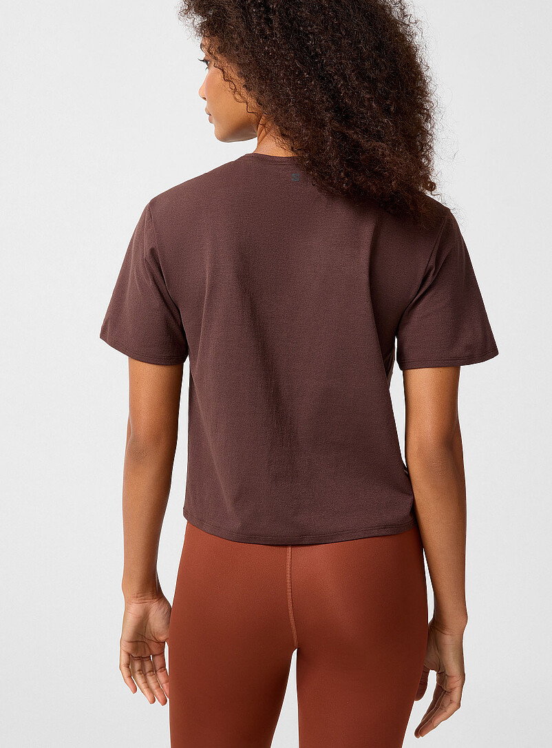 Trackline coffee cropped T-shirt product image 2