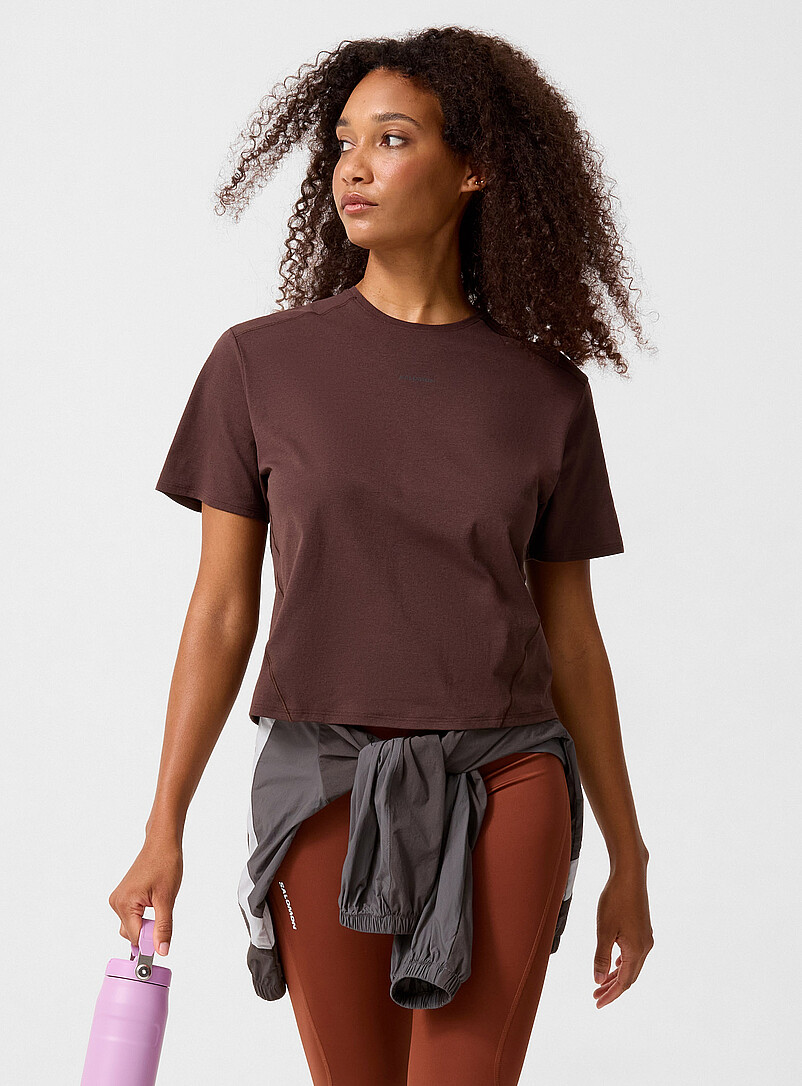 Trackline coffee cropped T-shirt product image 3