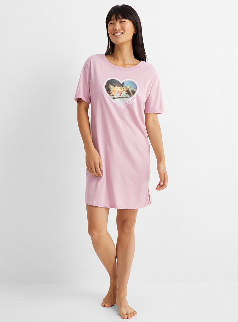 Miiyu x Twik Medium Pink Simple pleasures nightgown for women
