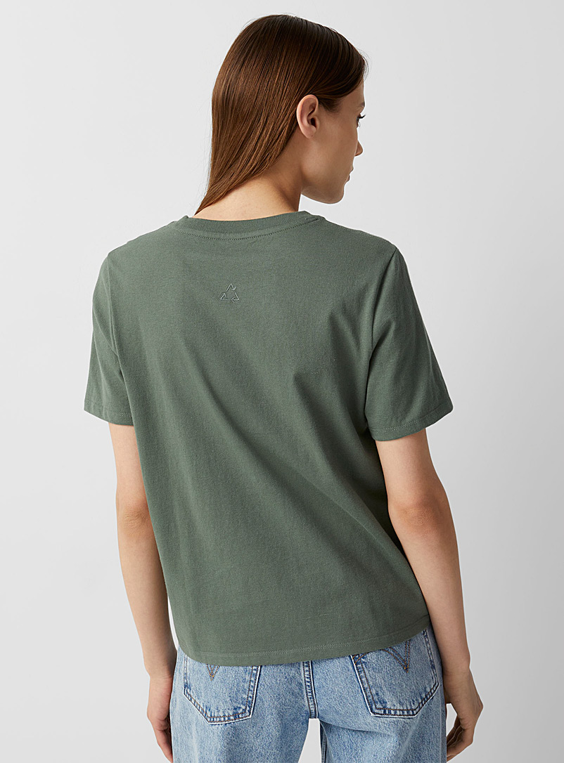 Twik: Le t-shirt carré coton recyclé Blanc pour femme