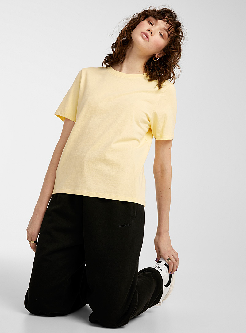 Twik: Le t-shirt carré coton recyclé Blanc pour femme