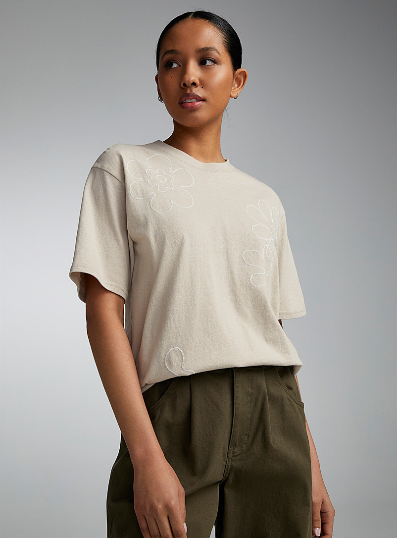 Oversized washed and printed T-shirt, Twik