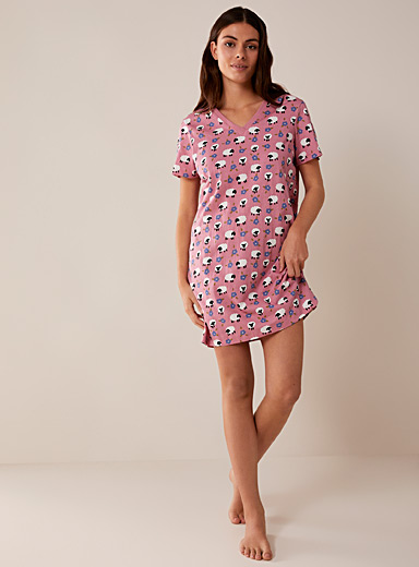 Essential Elements 3 Pack: Womens 100% Cotton Sleep Shirt - Soft Printed  Sleep Dress Nightgown Sleepwear Pajama Nightshirt (Small, Set B) at   Women's Clothing store