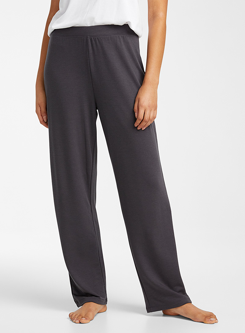 Miiyu Charcoal Recycled polyester lounge pant for women