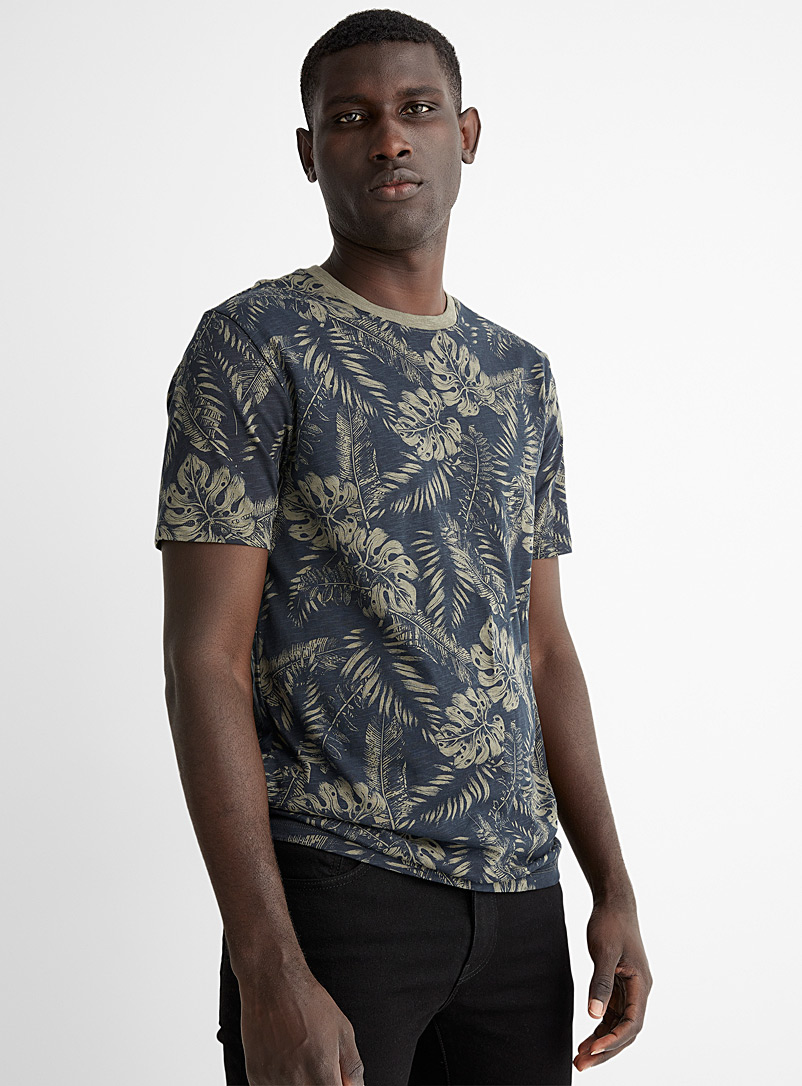 Le 31 Khaki All-over print T-shirt for men