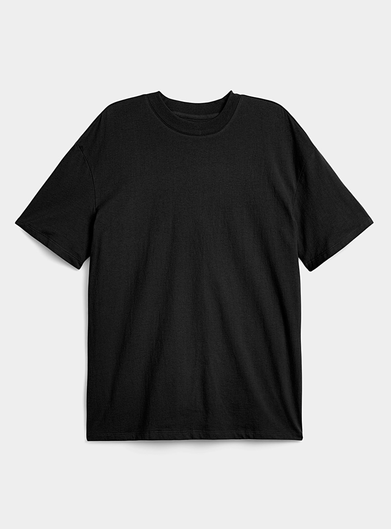 Djab: Le t-shirt carré DJAB 101 Noir pour homme