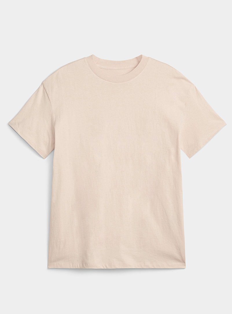 Djab: Le t-shirt carré DJAB 101 Beige crème pour homme
