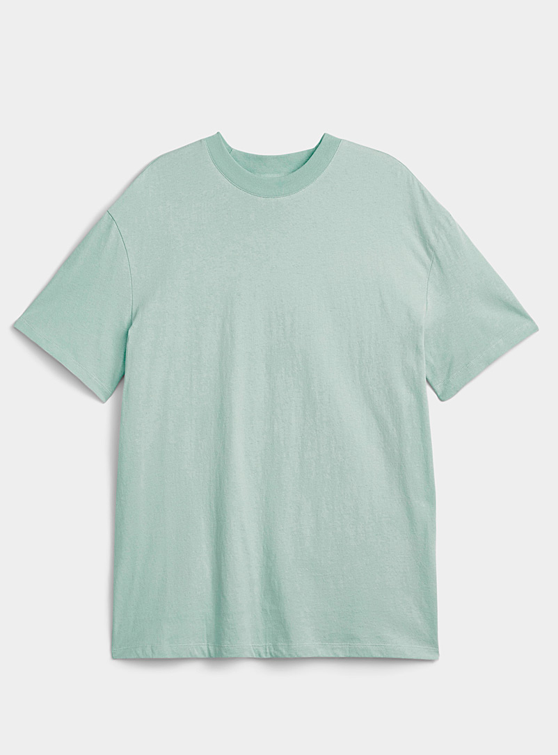 Djab: Le t-shirt carré DJAB 101 Vert pâle-lime pour homme