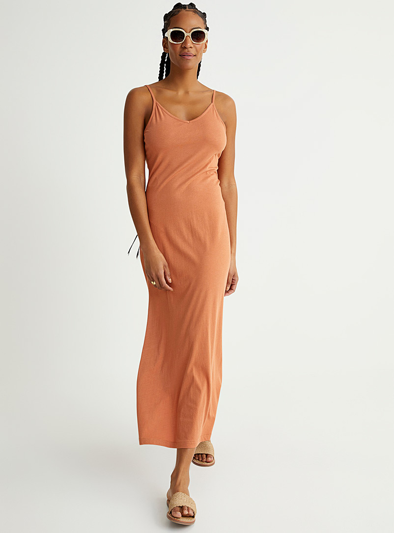 Simons Dusky Pink TENCEL™ Modal and organic cotton maxi dress for women