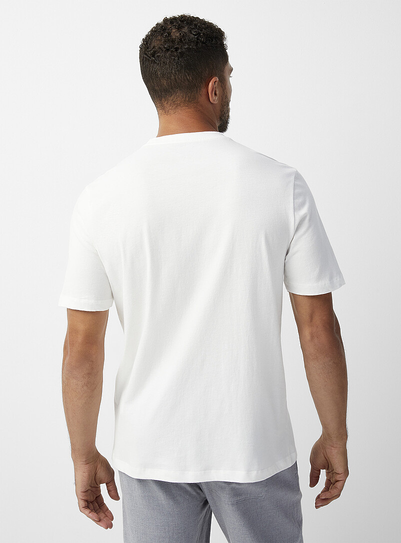 Le 31: Le t-shirt doux uni Vert fonc&eacute; - Mousse pour homme