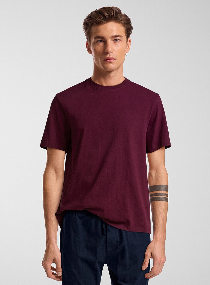 Le 31: Le t-shirt doux uni Vert fonc&eacute; - Mousse pour homme