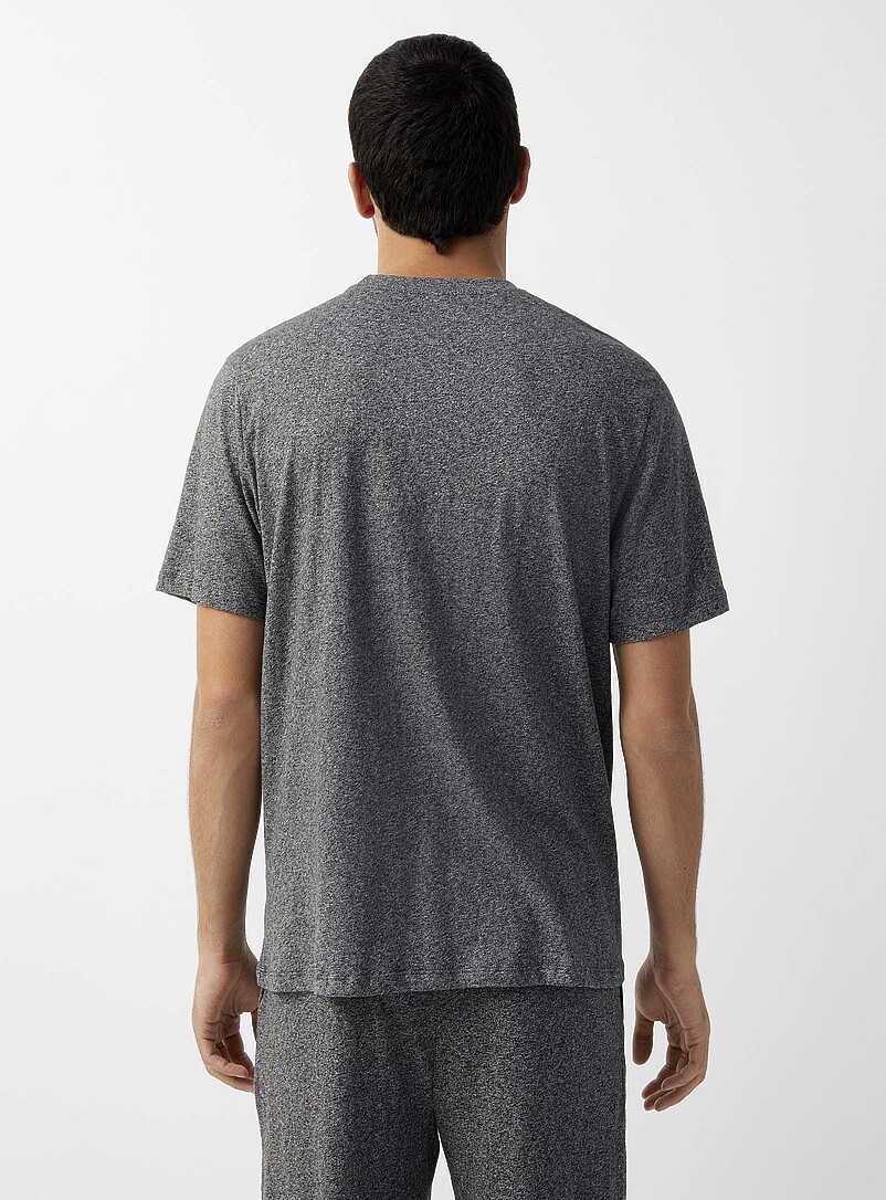 Le 31: Le t-shirt doux uni Vert fonc&eacute; - Mousse pour homme