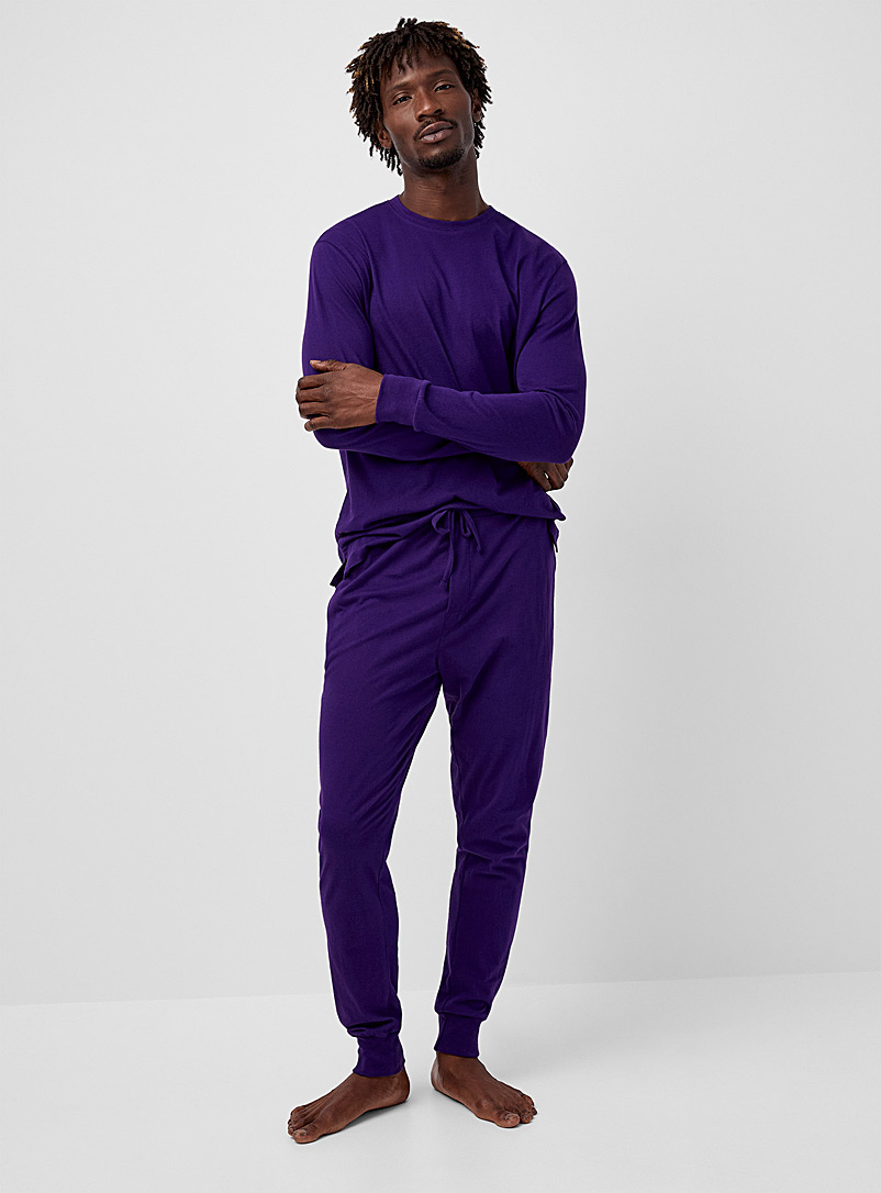 Printed organic cotton lounge joggers, Le 31, Shop Men's Pyjamas &  Leisurewear Online