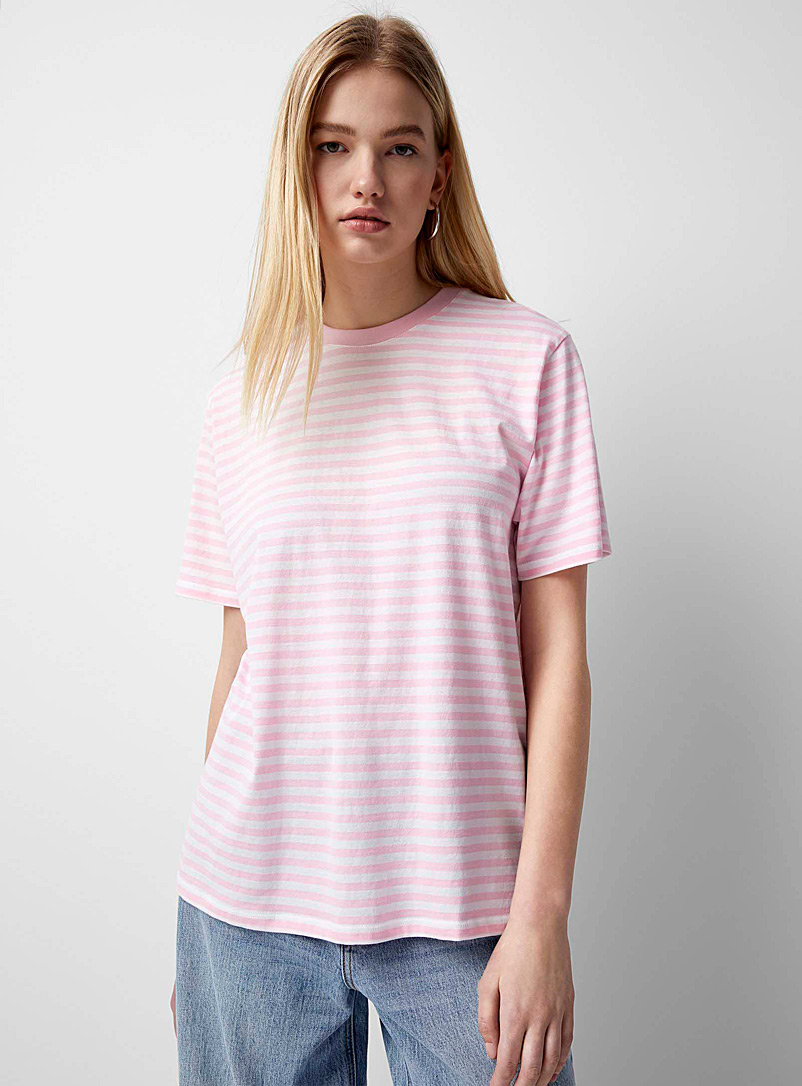 Twik Pink Graphic loose T-shirt for women