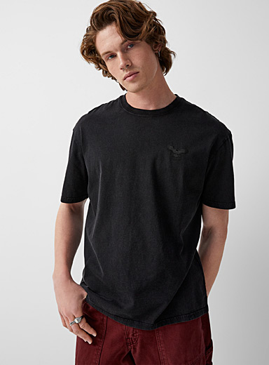 Tone-on-tone icon faded boxy T-shirt | Djab | Shop Men's Short Sleeve ...