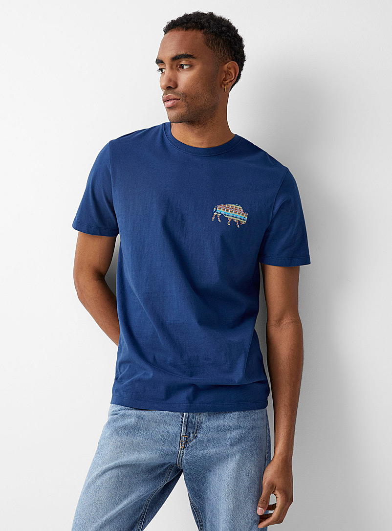 Le 31 Marine Blue Adventure T-shirt for men
