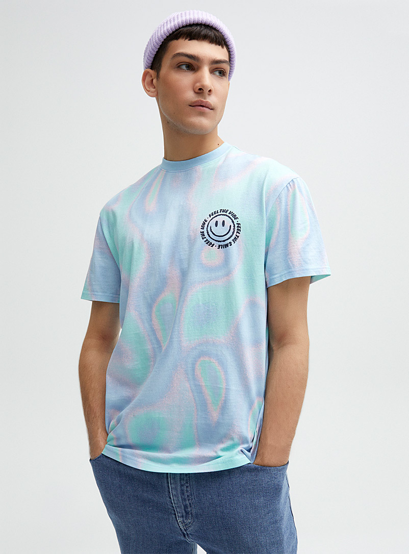 Djab Assorted Pastel wave boxy T-shirt for men
