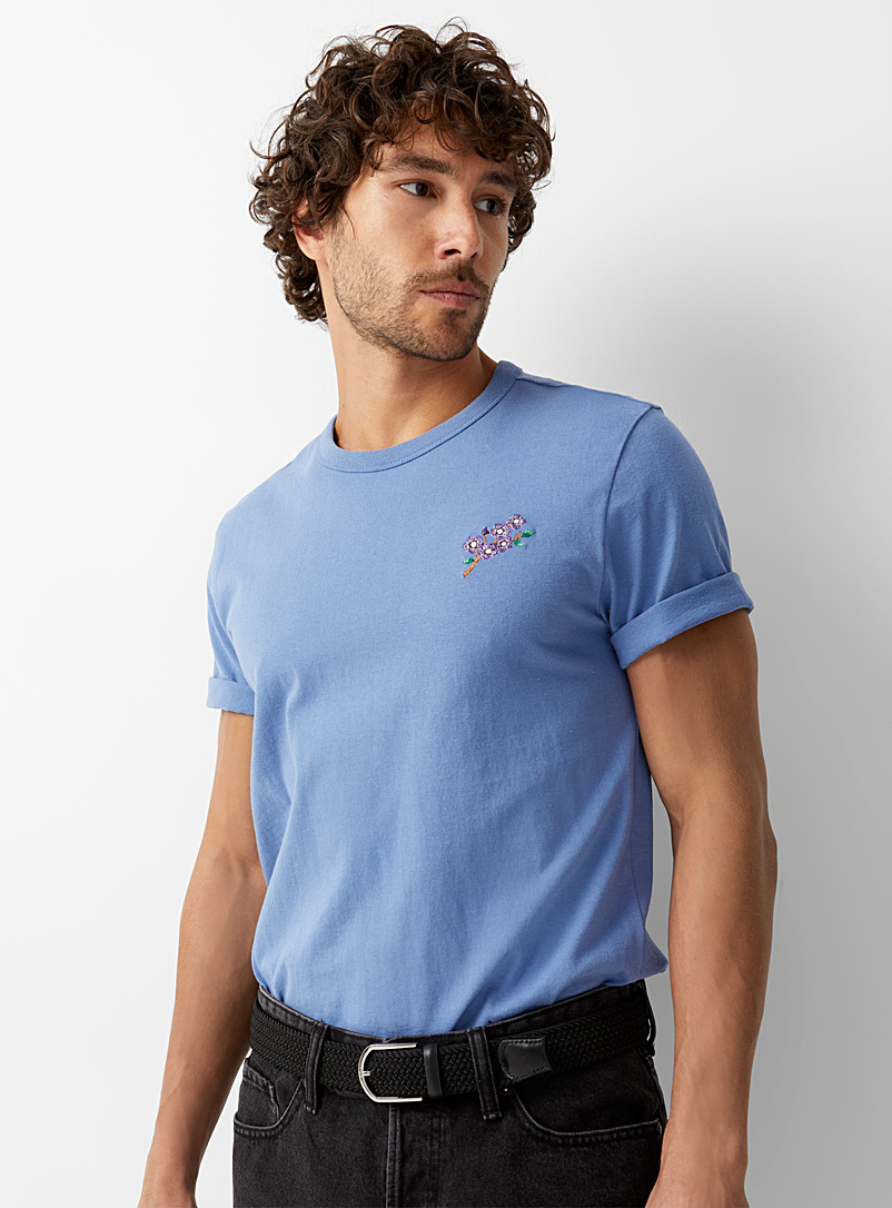 Embroidered pattern T-shirt | Le 31 | Shop Men's Printed & Patterned T ...