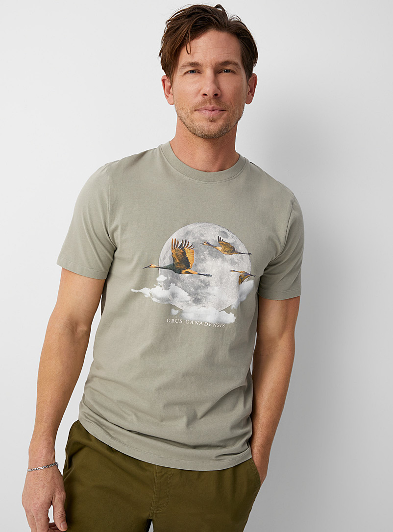 Le 31 Green Canadian birds T-shirt for men